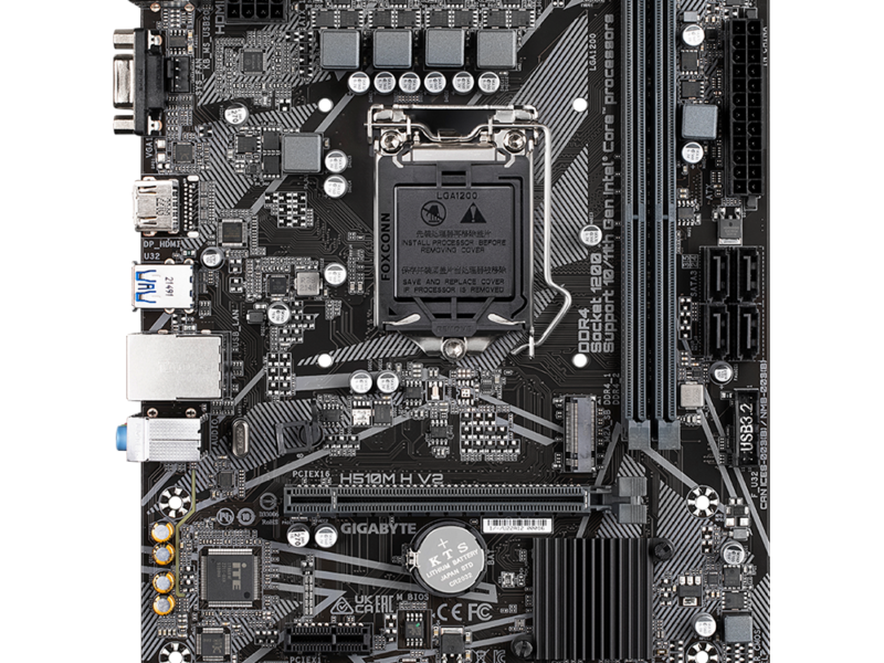 Gigabyte H510M H V2 (rev. 1.0), DDR4, LGA1200 Motherboard - image 4