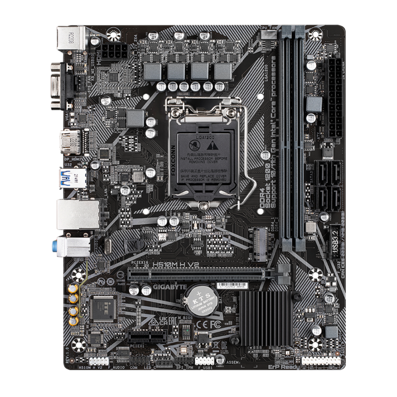 Gigabyte H510M H V2 (rev. 1.0), DDR4, LGA1200 Motherboard - Image 4