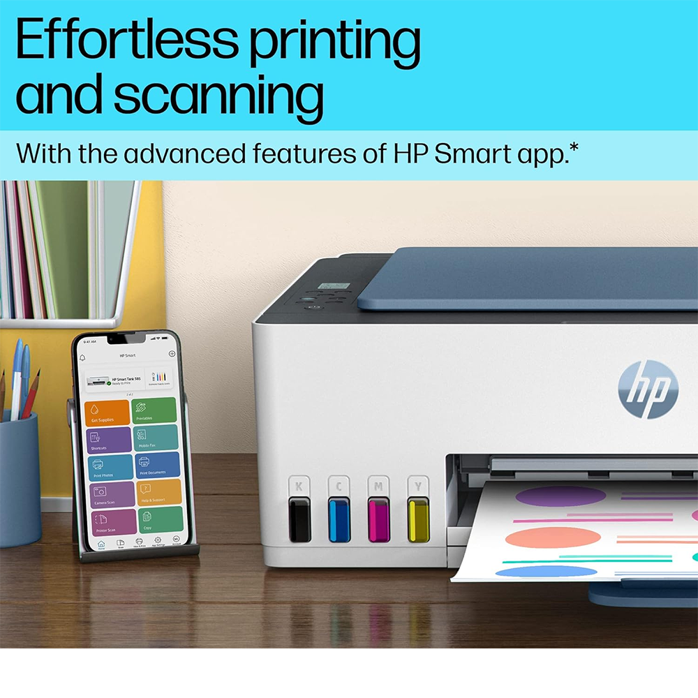 HP Smart Tank 585 WiFi AIO Printer (Ch) - Image 4
