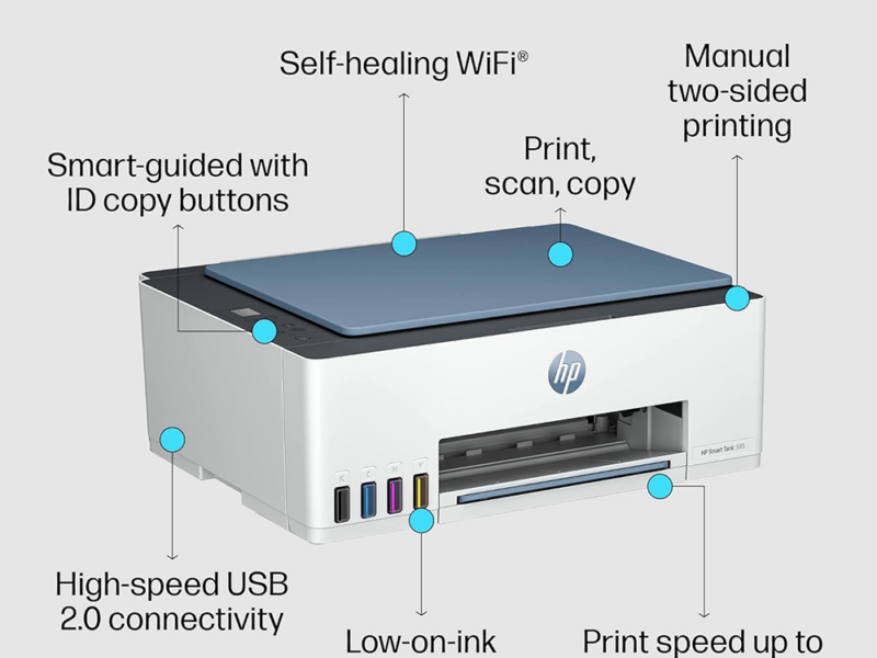 HP Smart Tank 585 WiFi AIO Printer (Ch) - image 2