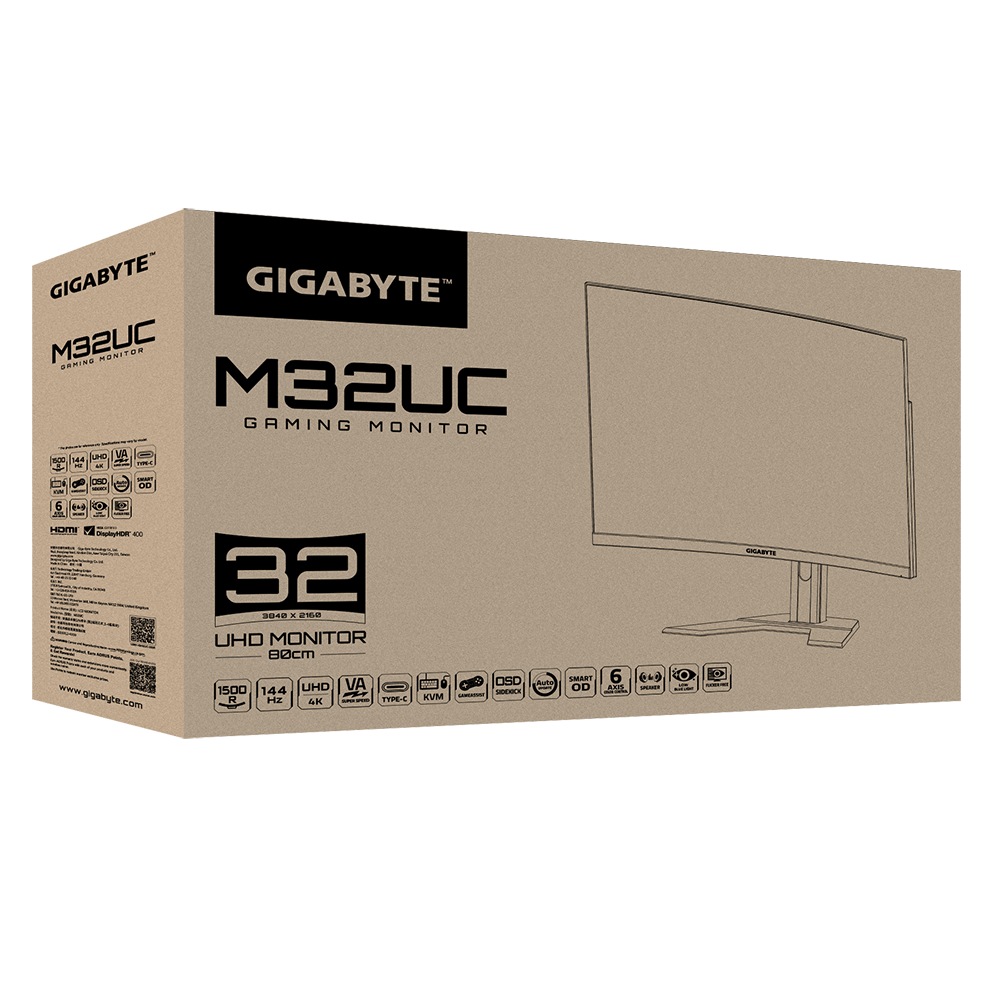 31.5" Gigabyte M32UC 4K Gaming LED Monitor - Image 9