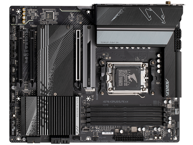 Gigabyte X670 AORUS ELITE AX, DDR5, AMD AM5, Motherboard - image 2