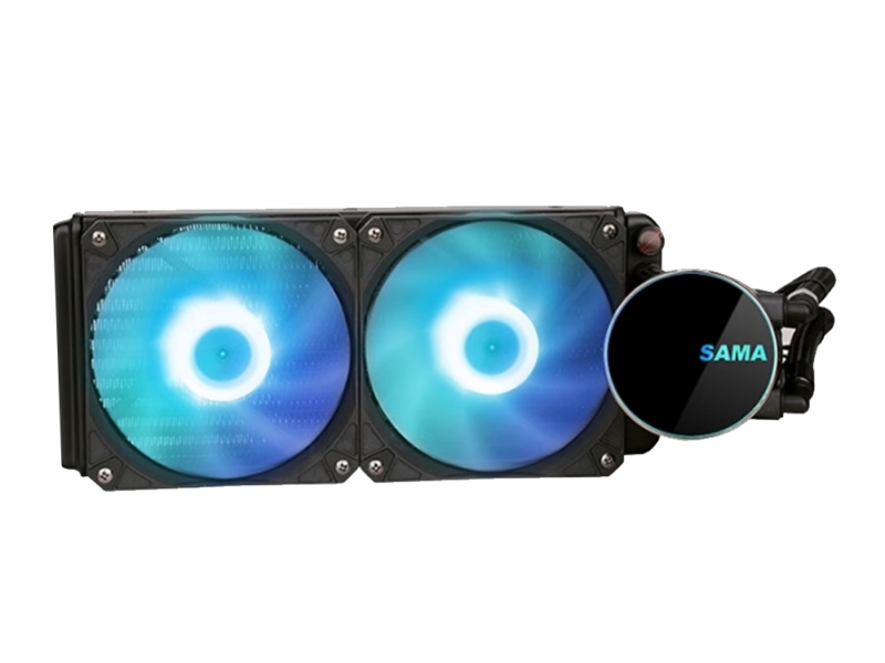 SAMA MW240D 240mm Liquid CPU Cooler (Black)