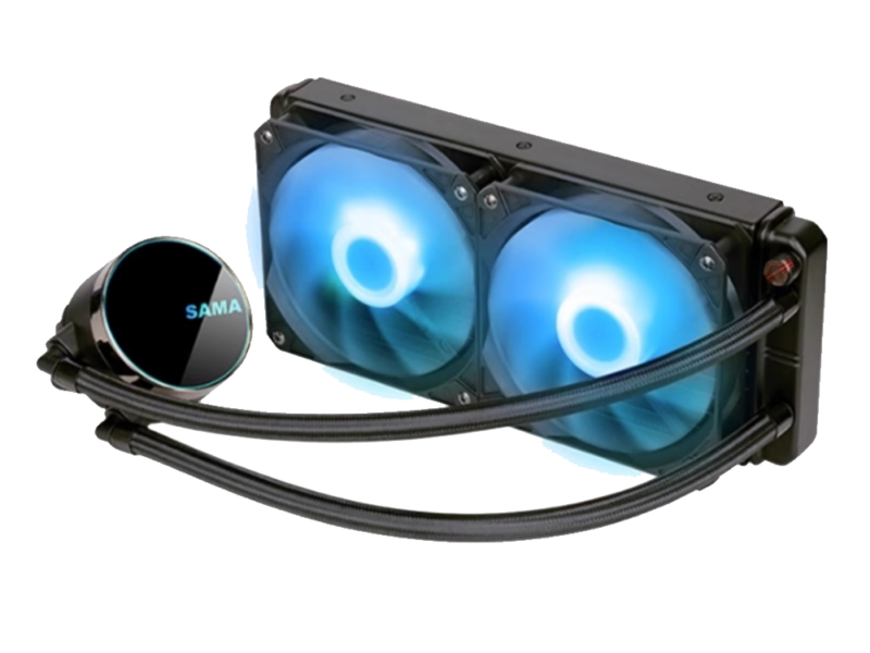 SAMA MW240D 240mm Liquid CPU Cooler (Black) - image 2