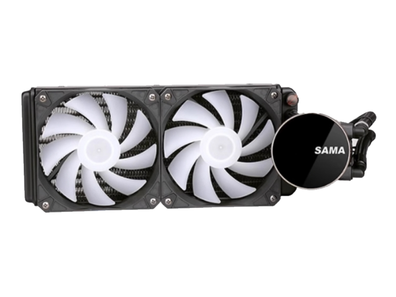 SAMA MW240D 240mm Liquid CPU Cooler (Black) - image 3