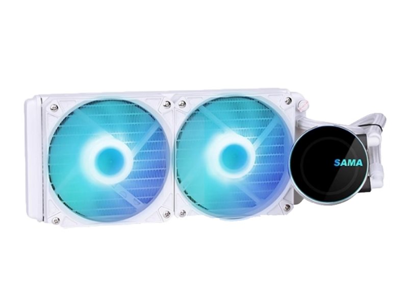 SAMA MW240DW 240mm Liquid CPU Cooler (White)