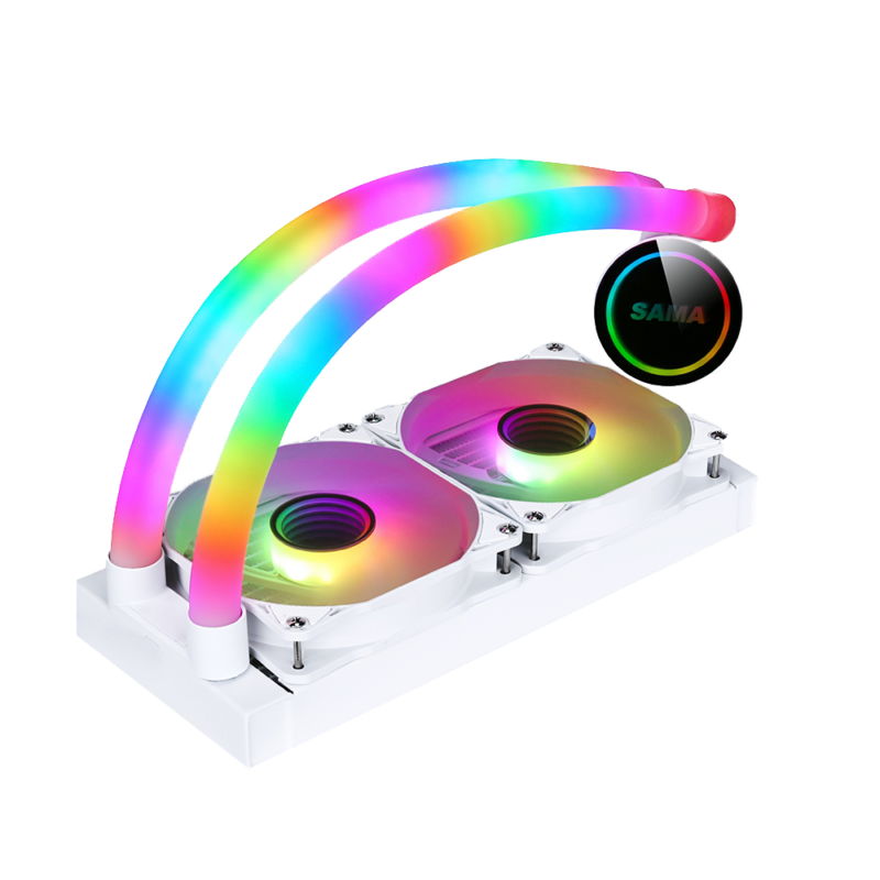 SAMA MW240DW 240mm Liquid CPU Cooler (White) - Image 2