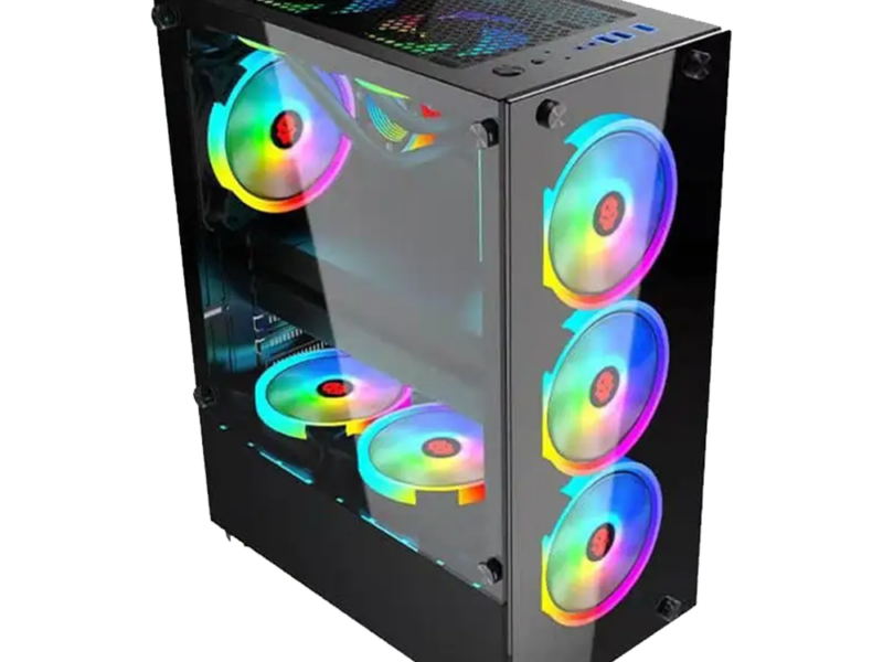 X-Tech GAM01 F8 Mid Tower PC Case – Black - image 3