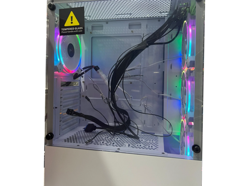 X-Tech GAM01 F8 Mid Tower PC Case – White - image 3