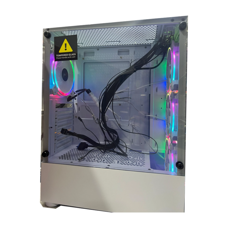 X-Tech GAM01 F8 Mid Tower PC Case - White - Image 3