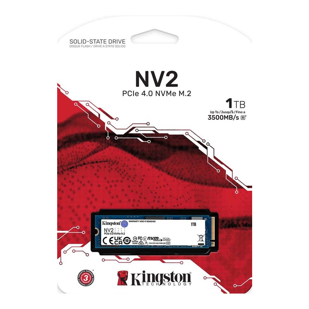 1 TB Kingston NV2 PCIe 4.0 NVMe SSD