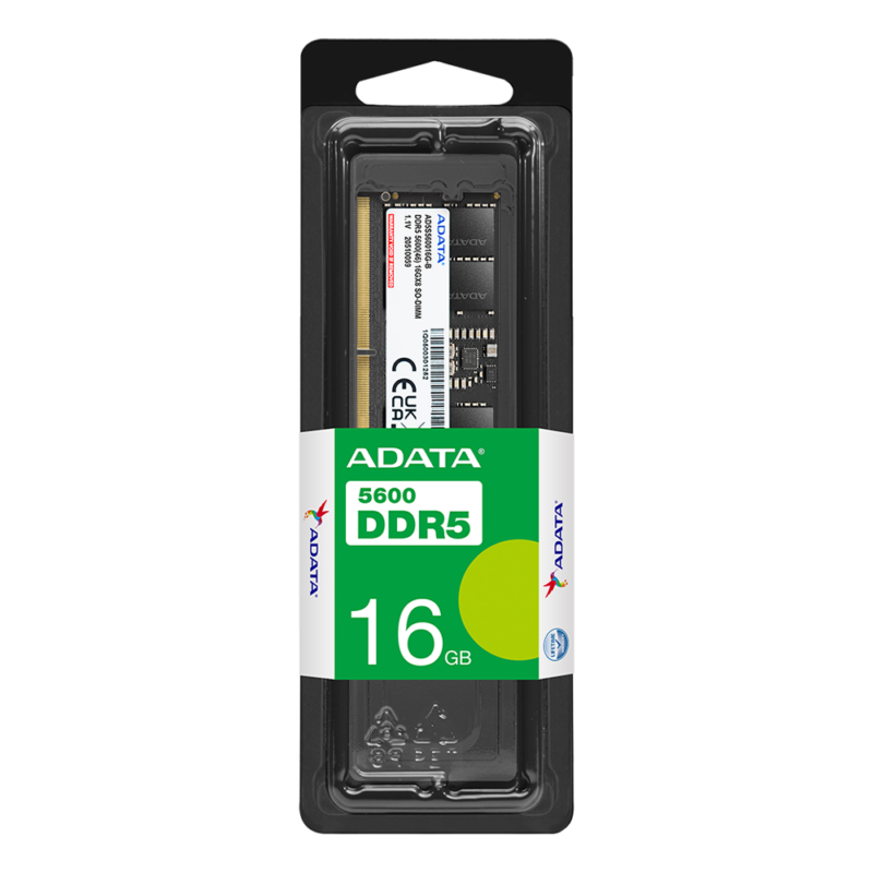 16 GB DDR5, 5600MHz U-DIMM, ADATA