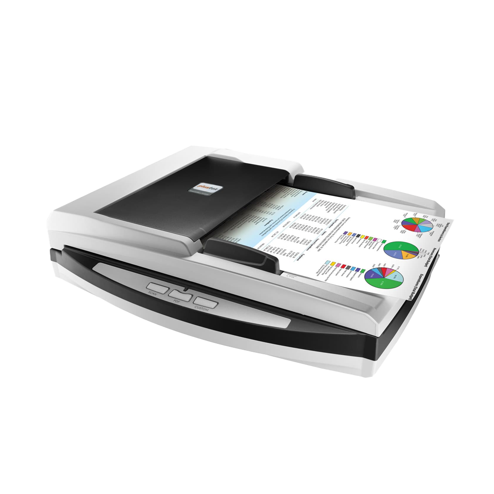 Plustek SmartOffice PL4080 A4 Size Flatbed ADF Scanner