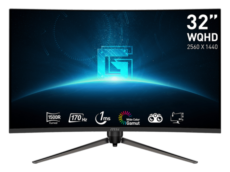 32″ MSI G32CQ5P Gaming WQHD LED Monitor (Curved)