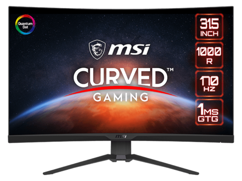 MSI 31.5” MAG 325CQRF-QD Gaming WQHD LED Monitor (Curved) - image 1