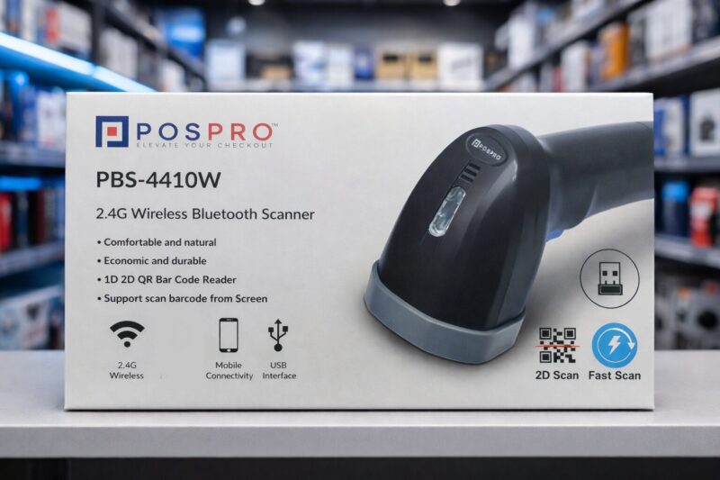 Posspro PBS-4410WWireless Barcode Scanner( 1D ~ 2D ~ QR ) - Wise-Tech
