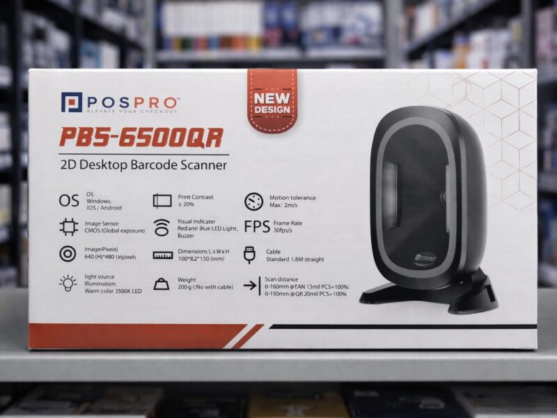 Posspro PBS-6500<br />Desktop Barcode Scanner<br />( 1D ~ 2D ~ QR ) - image 1