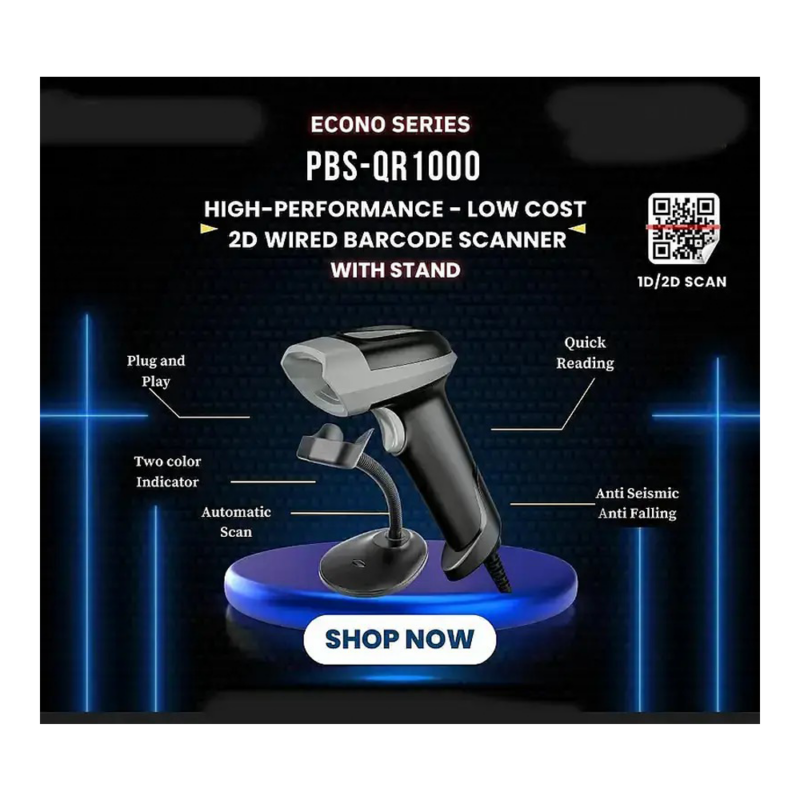 Posspro PBS-QR1000<br/>Barcode Scanner<br/>( 1D ~ 2D ~ QR )