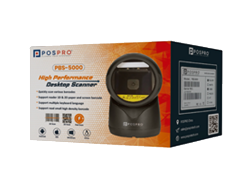 Posspro PBS-5000<br />Desktop Barcode Scanner<br />( 1D ~ 2D ~ QR ) - image 2