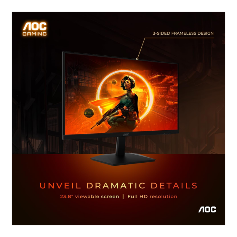 24” AOC 24G15N Gaming Monitor - Image 5