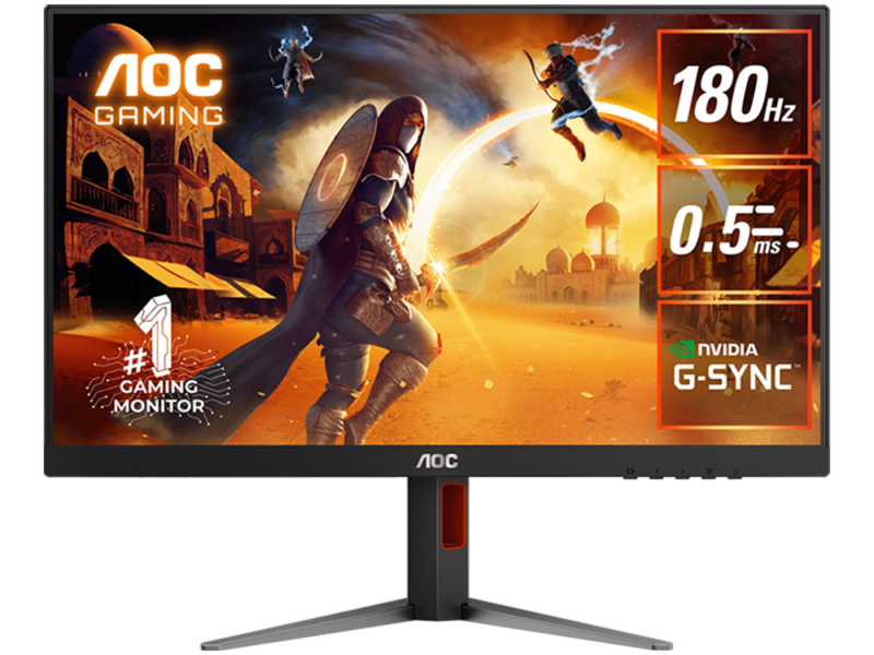 27” AOC CQ27G4 3-Sided Frameless 180Hz Gaming LED Monitor