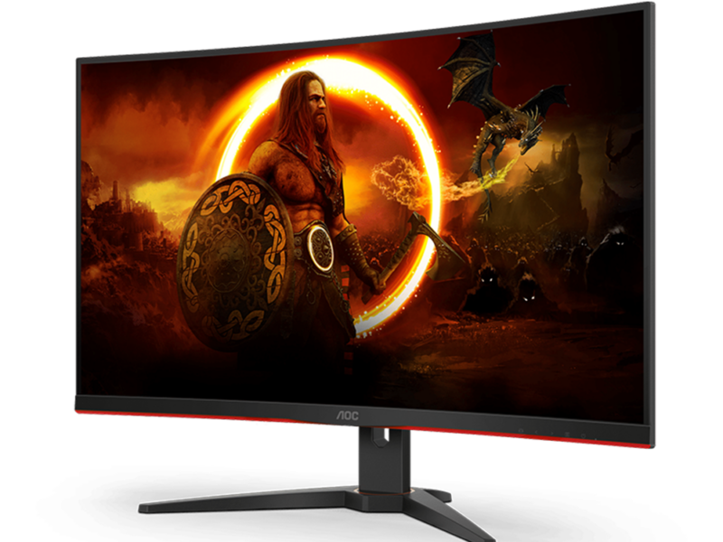 31.5” AOC C32G2ZE2 Curved Frameless Gaming Monitor - image 4