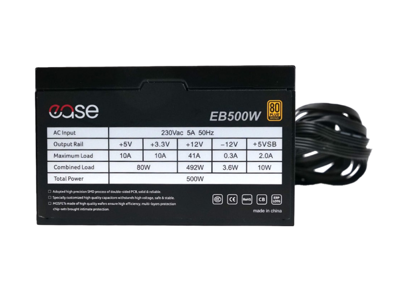 500w Ease EB500 Power Supply 80+ Bronze