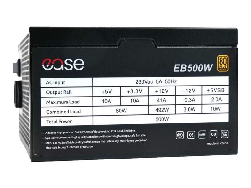 500w Ease EB500 Power Supply 80+ Bronze - image 4
