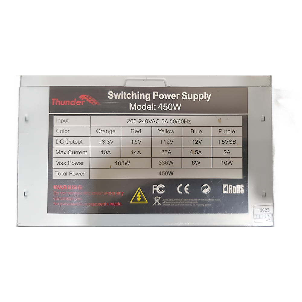 450w Thunder Power Supply