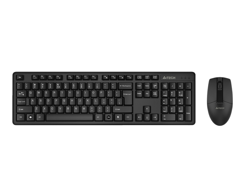 A4Tech 3330NS 2.4G Wireless Keyboard (Black)