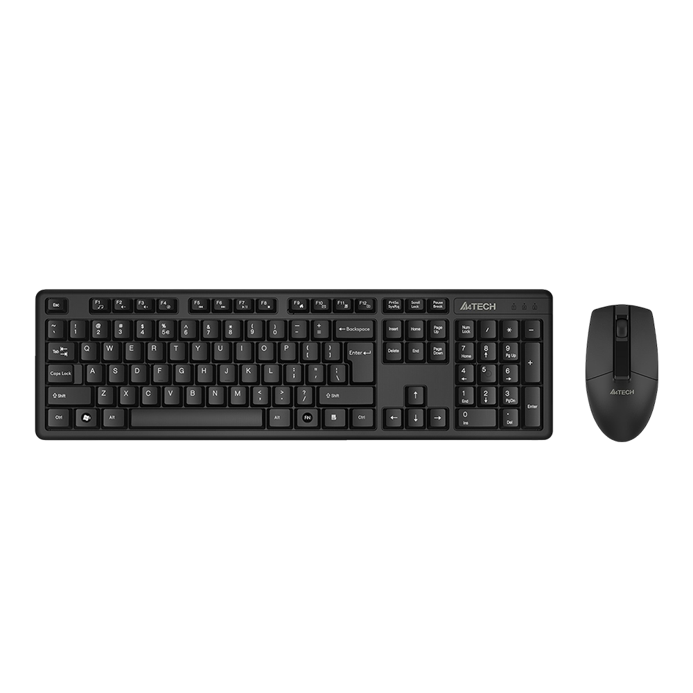 A4Tech 3330NS 2.4G Wireless Keyboard (Black)