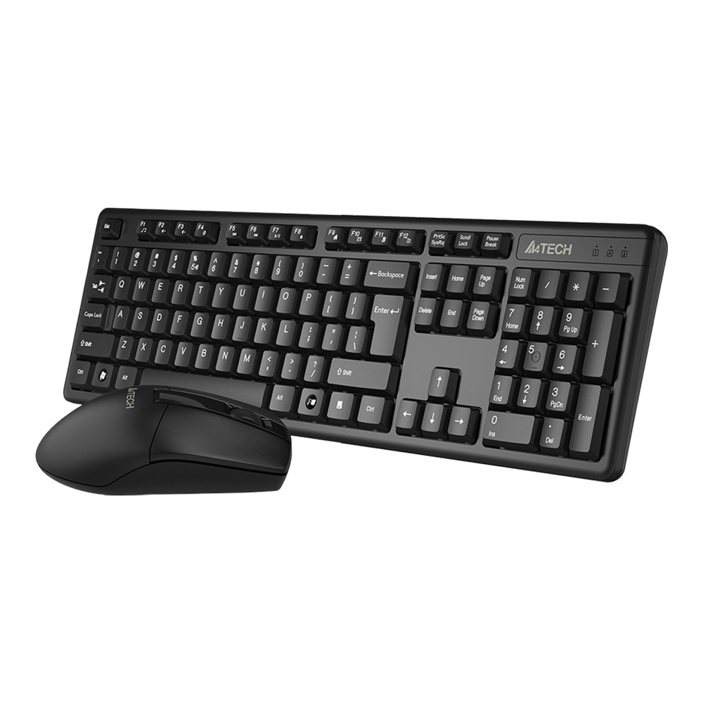 A4Tech 3330NS 2.4G Wireless Keyboard (Black) - Image 3