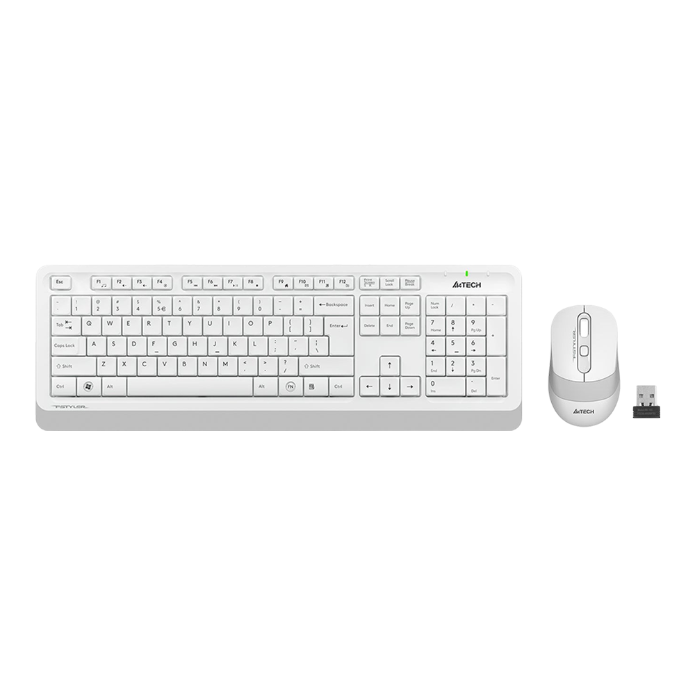A4Tech FG1010s 2.4G Wireless Keyboard (White)