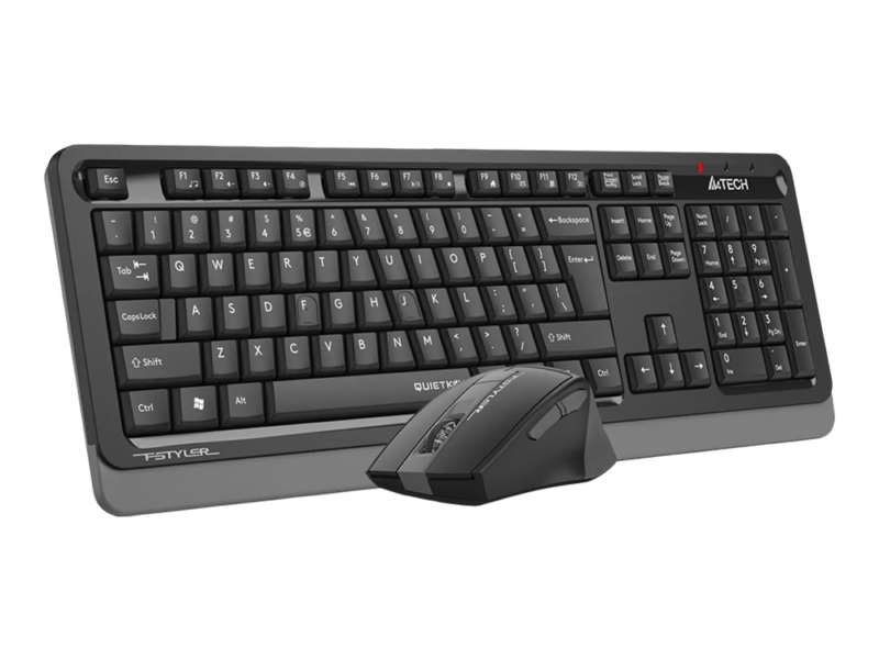 A4Tech FGS1035Q QuietKey 2.4G Wireless Keyboard (Black) - image 2