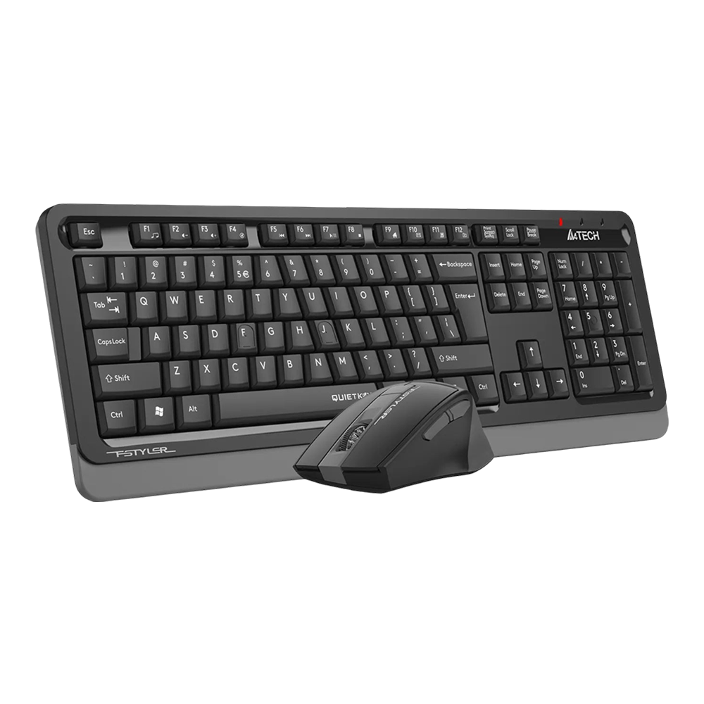 A4Tech FGS1035Q QuietKey 2.4G Wireless Keyboard (Black) - Image 2