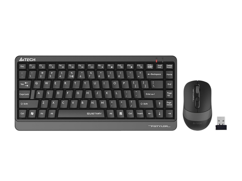 A4Tech FGS1110Q Bluetooth Keyboard + Mouse (Black) - image 1