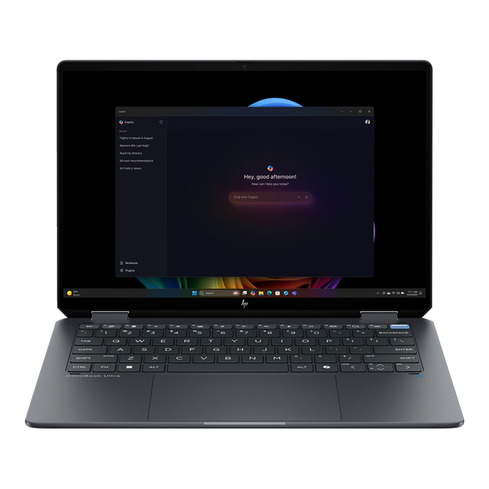 HP OmniBook Ultra Flip 14-FH0013nia, Core Ultra 7-256V, 16 GB RAM, 1 TB SSD, 14" 3K OLED Touch Screen, W11, 1 Yr Intl Warranty