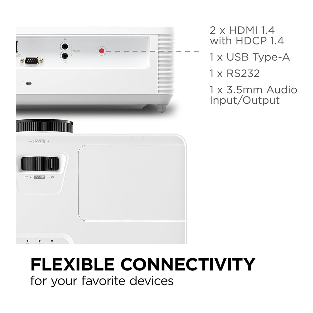 ViewSonic PX704HD 4000 ANSI Lumens Home & Business Projector - Image 5