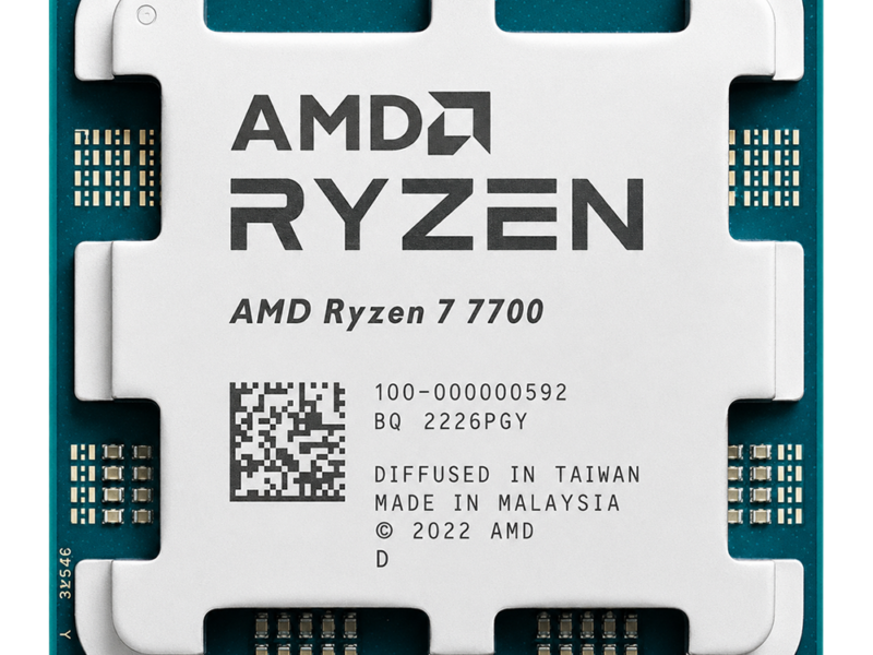 AMD Ryzen 7-7700, 5.3 GHZ, 32 MB Cache, 8 Cores and 16 Threads, AM5