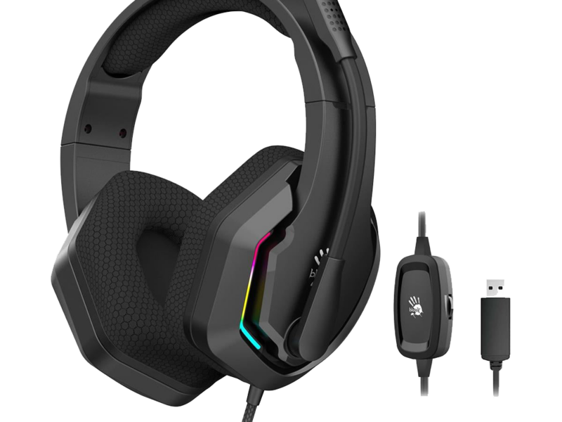 Bloody G260 Virtual 7.1 Surround Sound Gaming USB Headset – Black - image 2
