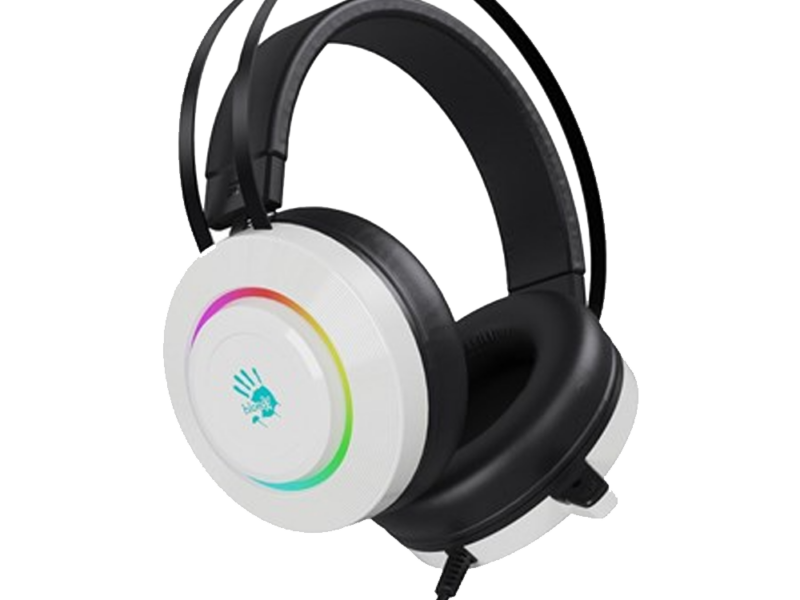 Bloody G521 Virtual 7.1 Surround Sound USB Gaming Headset – White