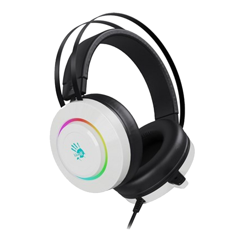 Bloody G521 Virtual 7.1 Surround Sound USB Gaming Headset - White