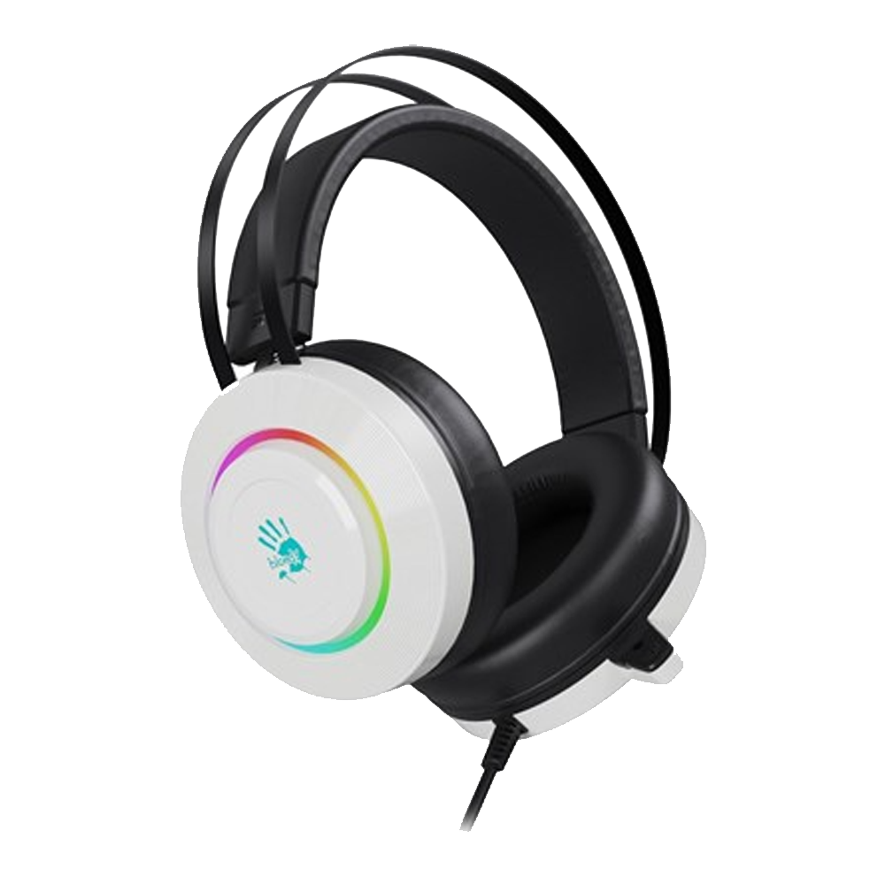 Bloody G521 Virtual 7.1 Surround Sound USB Gaming Headset - White