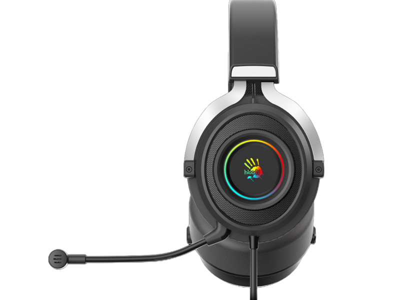 Bloody G535 Virtual 7.1 Surround Sound USB Gaming Headset – Black & Silver - image 3