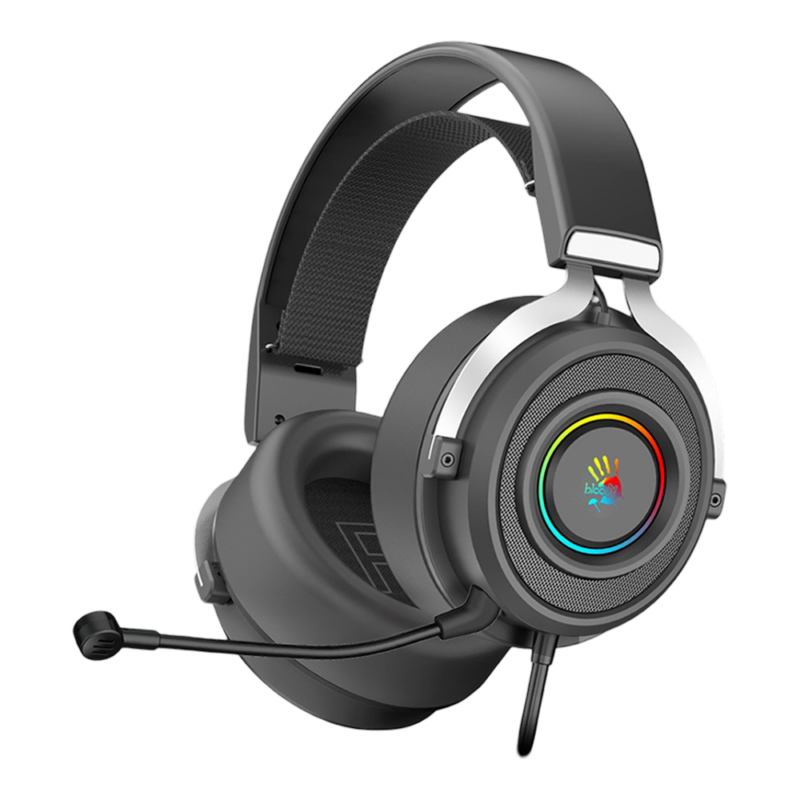 Bloody G535 Virtual 7.1 Surround Sound USB Gaming Headset - Black & Silver