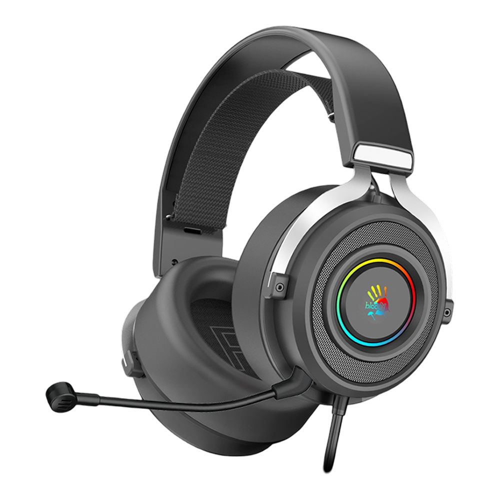 Bloody G535 Virtual 7.1 Surround Sound USB Gaming Headset - Black & Silver