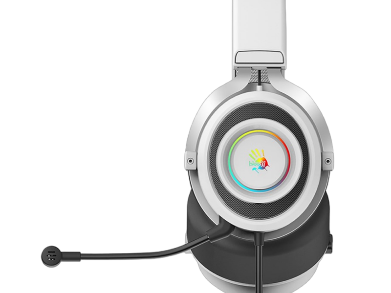 Bloody G535 Virtual 7.1 Surround Sound USB Gaming Headset – Black & White - image 2