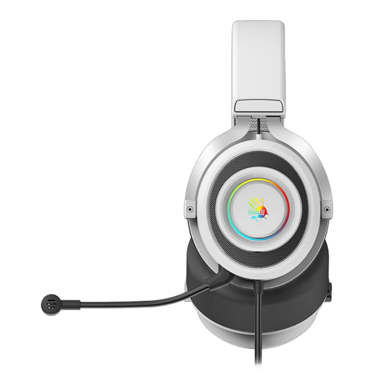 Bloody G535 Virtual 7.1 Surround Sound USB Gaming Headset - Black & White - Image 2
