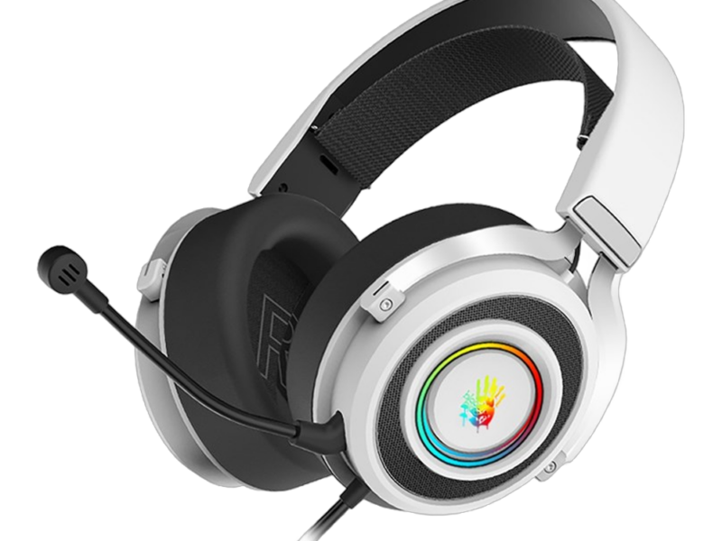 Bloody G535 Virtual 7.1 Surround Sound USB Gaming Headset – Black & White - image 3