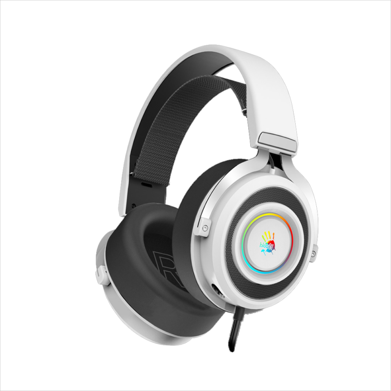 Bloody G535 Virtual 7.1 Surround Sound USB Gaming Headset - Black & White